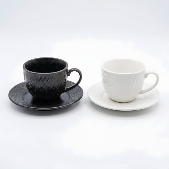 Coffee Cup and Saucer Set - 12 Pcs